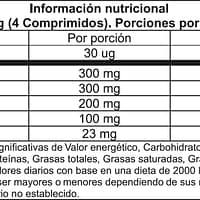 Thermogenic Burner - Informacion Nutricional